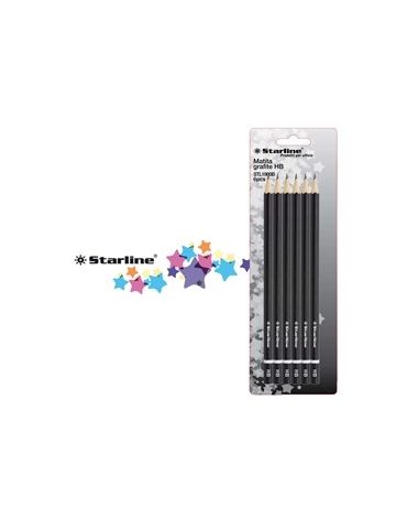 BLISTER 6 MATITE GRAFITE HB...