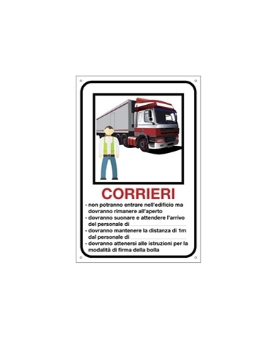 Cartello alluminio 30x20cm...